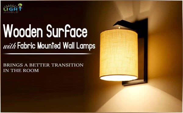 Beige Fabric Wall Lamps on Wooden Surface - Image 4